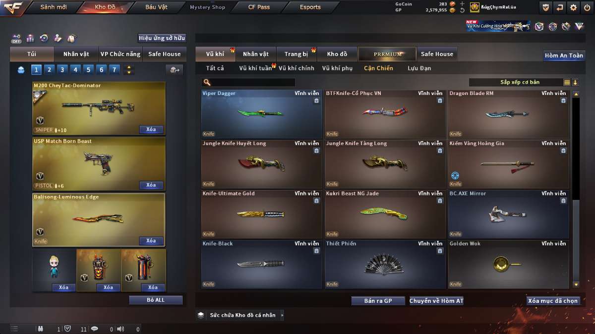 shop acc cf uy tin gia re